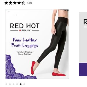 RED HOT SPANX Leggings 1X
